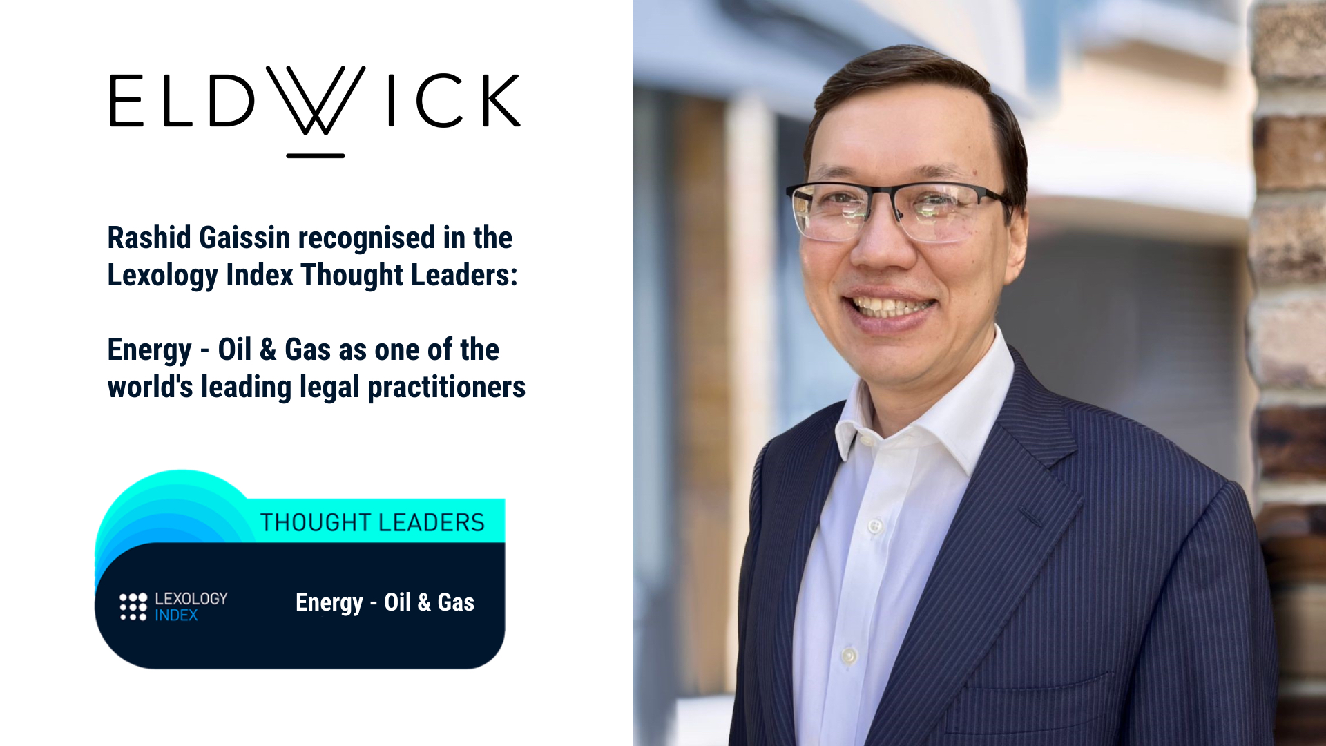 Featured image for “Recognition for Rashid Gaissin in Lexology Index Energy 2025”
